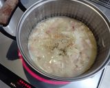カボチャとベーコンの豆乳スープ作り方2写真
