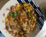 レンジ簡単梅油淋鶏味オムライス弁当作り方5写真