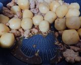 冷凍里芋の炒め煮っころがし（ひき肉入り）作り方6写真