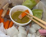 せいろで蒸し野菜バーニャカウダ作り方5写真