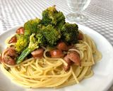 ブロッコリーとソーセージのパスタ作り方5写真