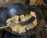 蟹味噌！蟹味噌！蟹味噌炒飯作り方4写真