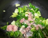 春キャベツと鯖の水煮缶のパスタ作り方3写真