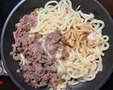 Sukiyaki Style Udon作り方10写真