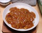 セロリで深みを出すルウ無しフルーツカレー作り方22写真