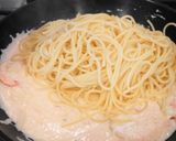海老たらこレモンクリームパスタ作り方12写真