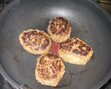 野菜は擂って！ふっくらハンバーグ♪作り方6写真