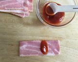 切り餅のベーコン巻き作り方4写真