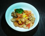 鶏肉のケチャップ炒め作り方4写真