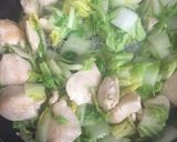 鶏胸肉と白菜のごま油炒め作り方4写真