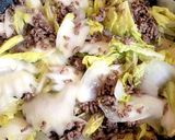 さつまいもと白菜の挽肉あんかけ♪作り方5写真