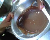 子どもと作る♪なめらかチョコレートプリン作り方1写真
