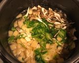セリと舞茸の炊き込みご飯作り方4写真