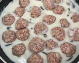 肉団子のきのこたっぷりクリームソース！作り方8写真