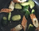 ちくわ・胡瓜・たらこの炒め和え作り方2写真