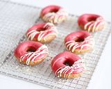 レンジでチン★ピンクバレンタインドーナツ作り方7写真