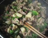 豚肉と蕪の和風炒め作り方5写真