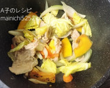 手作り焼肉のたれで！豚肉と野菜の炒め物作り方2写真