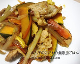 手作り焼肉のたれで！豚肉と野菜の炒め物作り方3写真