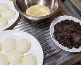 小豆水煮使用 おはぎ作り方3写真