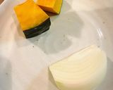 かぼちゃの胡麻味噌煮☆作り方1写真