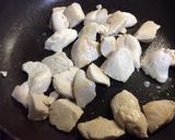 舞茸と鶏肉のマヨ味噌炒め作り方1写真