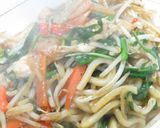 冷蔵庫の残り物で作るエスニック焼きうどん作り方13写真
