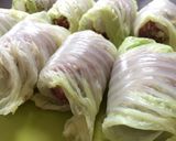 クルッと巻くだけ！ロール白菜ハヤシソース作り方5写真