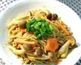 糸蒟蒻ときのこのじゃこカレー炒め作り方5写真