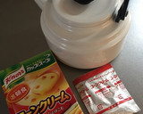 市販のスープの素でとろとろコーンスープ作り方1写真