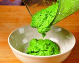 大和寒熟ほうれん草のグリーンカレー作り方3写真
