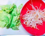 もやしとキャベツだけ！味付き野菜炒め♡作り方1写真