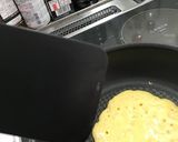 刻みリンゴ入りパンケーキ作り方8写真
