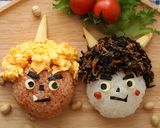 節分プレート　鬼デコにぎり作り方6写真