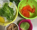 煮豚たっぷり生春巻き作り方1写真