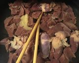 鶏レバーとハツの甘辛煮作り方2写真
