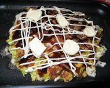 クリームチーズ入りお好み焼き♪作り方12写真