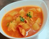 白菜の芯と大根とツナの スープカレー作り方6写真
