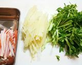 じゃが芋と豆苗の酢の物作り方1写真