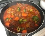 ☆トマト缶で煮込みハンバーグ☆作り方3写真