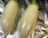 息子絶賛☆西洋白なすの簡単焼きなす作り方1写真