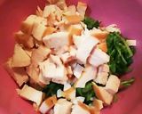 ボールだけで簡単!豆苗とチキンのサラダ作り方5写真