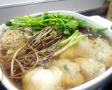 蓮根つくねとセリの根鍋作り方10写真
