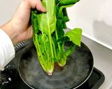 明太子とほうれん草のクリームパスタ作り方5写真