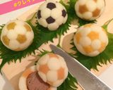 W杯サッカーボールマッシュポテトで応援作り方8写真