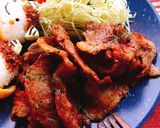お砂糖味醂なし！バルサミコ酢生姜焼き作り方8写真