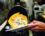 夏野菜リゾットのオムライス バジルソース作り方7写真