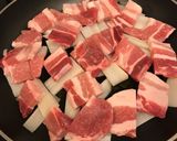 コストコ 焼肉用豚バラと昆布の煮物作り方2写真