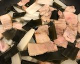 コストコ 焼肉用豚バラと昆布の煮物作り方3写真