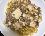 残った麻婆豆腐de麻婆麺作り方3写真